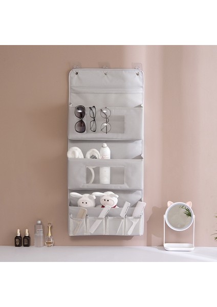 Yeşil Stil 3 Katman 3 Cebi Duvar Askılı Depolama Çantası Elbise Organizer Gardırop Depolama Çantası Banyo Dergi Tote Organizatör Torba (Yurt Dışından) fırsatları
