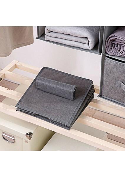 3 Katmanlı Gri Stil Keten Yeni Ara Tabaka Çekmece Tipi Elbise Askı Tutucu Taşınabilir Organizer Asma Dolap Düzenleyici Gardırop Asma Saklama Çantası (Yurt Dışından) fırsatları