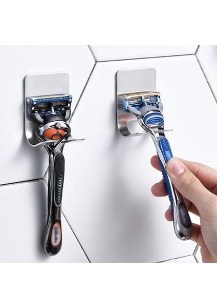 Siyah Stil 1 Bilgisayar Duvara Montajlı Ücretsiz Tıraş Makinesi Tutucu Raf Banyo Razor Askısı Duvar Banyo Aksesuarları (Yurt Dışından)
