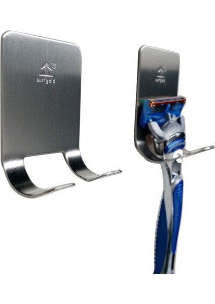Siyah Stil 1 Bilgisayar Duvara Montajlı Ücretsiz Tıraş Makinesi Tutucu Raf Banyo Razor Askısı Duvar Banyo Aksesuarları (Yurt Dışından)