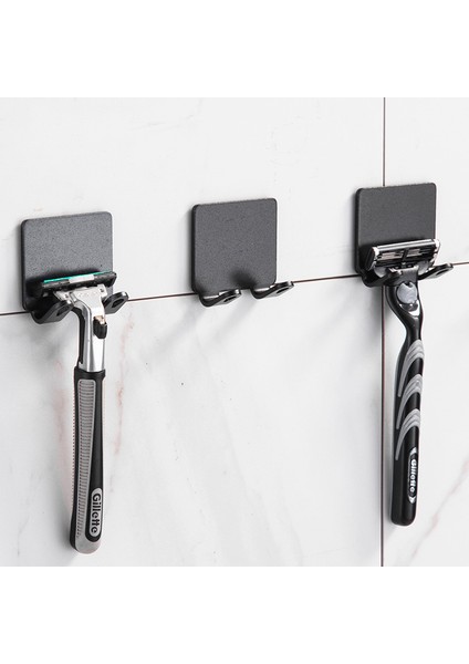 Siyah Stil-B Stili 1 Parça Duvar Erkek Tıraş Rafı Banyo Razor Raf Duvar Banyo Aksesuarları Için Ücretsiz Jilet Tutucu Depolama Kanca (Yurt Dışından) fiyatları