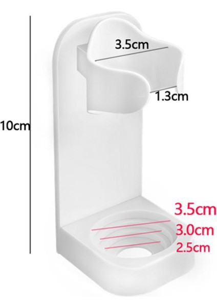 1 Adet Beyaz Stil Elektrikli Diş Fırçası Tutucu Banyo Rafı Duvara Monte Braketi Evrensel Adaptör Iz Bırakmayan Diş Fırçası Organizer Banyo Aksesuarları (Yurt Dışından)