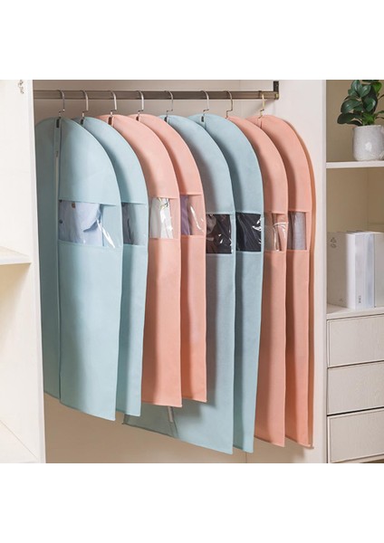 Gri Tarzı S Beden Ev Için Kullanımlı Toz Geçirmez Yeniden Kullanılabilir Nonwoven Kumaşlı Görünür Pencere Giysi Askılığı Çanta (Yurt Dışından)