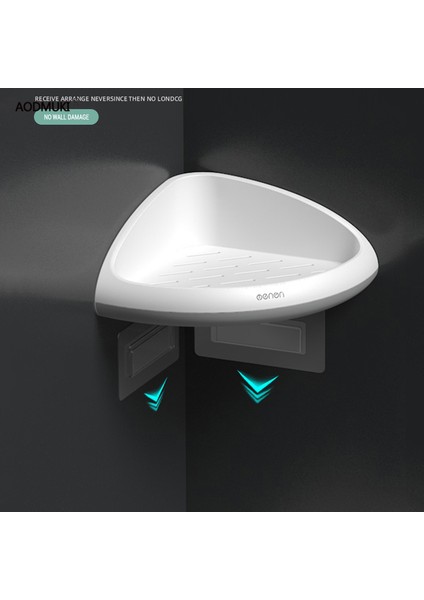 Beyaz Stil Banyo Depolama Matkapsız Üçgen Raflar Tutucu Duş Köşe Rafı Şampuan Mutfak Askı Sepeti Tutucu Aksesuarlar Tassimo (Yurt Dışından) indirimleri