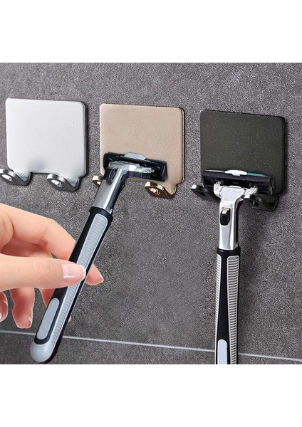 Altın 1 Adet Tarzı Erkek Tıraş Makinesi Saklama Askısı Duvar Rafı Banyo Jilet Rafı Duvar Mutfak Aksesuarları Için Deliksiz Tıraş Bıçağı Tutucu (Yurt Dışından) indirimleri