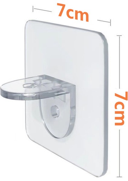 7X7CM Tarzı 16 Adet Çivi Olmayan Yapışkan Katman Destek, Güçlü ve Dikişsiz Yük Taşıyıcı Destek Rafı Delme Olmadan Elbise Dolap Katmanlı Bölümler (Yurt Dışından)