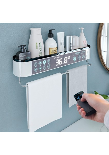 Siyah Stil Mıcck Banyo Rafı Şampuan Duş Rafları Duvara Monte Tuvalet Su Geçirmez Banyo Düzenleyici Kozmetik Raf Banyo Havlu Askısı (Yurt Dışından) fiyatları