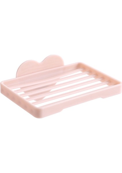 Pembe Tarzı Sabunluk Banyo Duş Sabun Kutusu Tabak Banyo Organizer Duvar Montaj Depolama Rafı Mutfak Asılı Raf U3 (Yurt Dışından)
