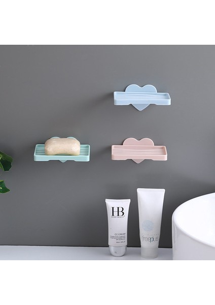 Pembe Tarzı Sabunluk Banyo Duş Sabun Kutusu Tabak Banyo Organizer Duvar Montaj Depolama Rafı Mutfak Asılı Raf U3 (Yurt Dışından) modelleri