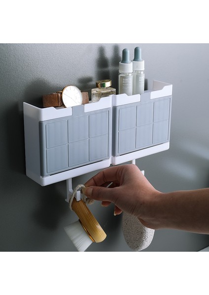 Kahverengi Çift Izgara Stili Yaratıcı Banyo Duvar Askılı Çift Bölmesi Sabun Kutusu Çok Fonksiyonlu Midye Kabuklu Sabun Süzgeç Depolama Rafı (Yurt Dışından) fırsatları
