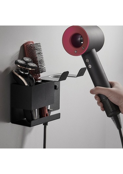 Kendinden Yapışkanlı Stil Duvara Delmeden Alüminyum Banyo Rafı Organizer Saç Kurutma Makinesi Tutucu Siyah Askı Ev Temizlikçisi Banyo Aksesuarları (Yurt Dışından) fiyatları