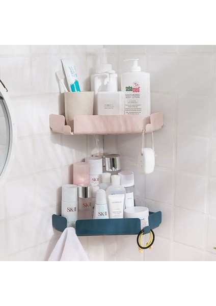 Beyaz Stil Köşe Depolama Raf Tutucu Raf Banyo Tuvalet Banyo Dikişsiz Döner Üçayaklı (Yurt Dışından) fırsatları