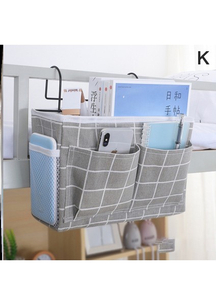 K Tarzı Gardırop Düzenleyici Kanvas Yatak Banyo Dergi Taşıma Saklama Organizatör Poch Bedside Asılı Düzenleyici Cep Saklama Çantası (Yurt Dışından)