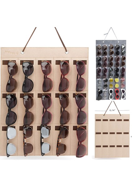 D Stili Gözlük Güneş Gözlüğü Saklama ve Gösterme Organizatörü Duvar Kapı Için (Yurt Dışından) fiyatları