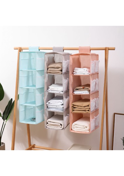 Açık PEMBE80X30X22CM Tarzı Çok Katmanlı Gardırop Dolabı Katlanabilir Ürün Depolama Rafı Giysi Iç Askılı Gardırop Düzenleyici Dolap Düzenleyici Depolama Rafı (Yurt Dışından) fiyatları