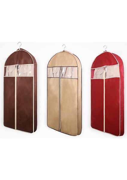 Sıradan-1 Tarzı 108X60CM Ev Three-Dimensional Coat Kürk Giysi Toz Kapağı Uzun Kaban Süet Toz Giysi Saklama Çantası Giysi Kapakları Askıda (Yurt Dışından)