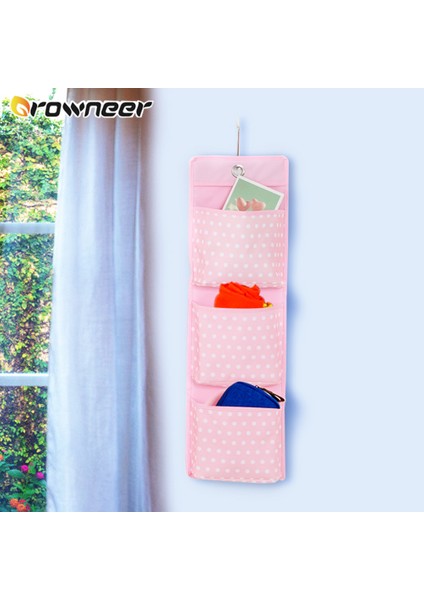 2 Izgara Pembe Stil Katman Nokta Desenli Askılı Saklama Torbası Katlanabilir Yıkanabilir Leke Tutmayan Düzenleyici Çorap Oyuncak Iç Çamaşırı Anahtar Ayırıcı Depolama (Yurt Dışından) modelleri