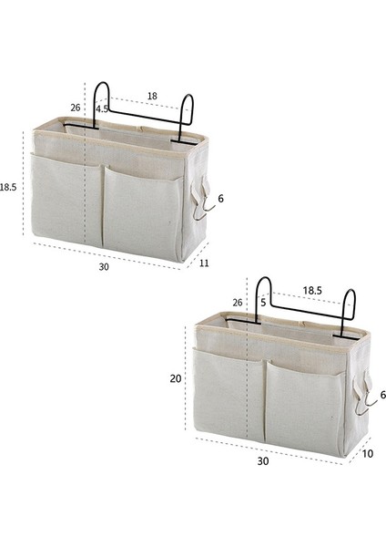U Tarzı Yan Sehpa Asma Düzenleyici Cep Depolama Çantası Gardırop Organizer Tuval Yatak Odası Banyo Dergi Tote Depolama Organizatörü Pouch (Yurt Dışından) modelleri