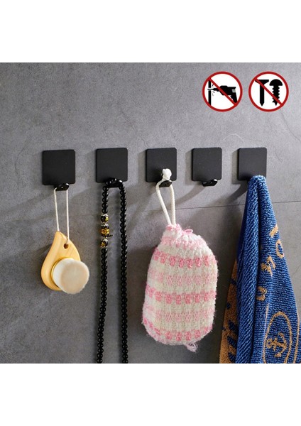 Bir Stil 2 Adet Duvara Monte Edilebilir Depolama Kanca Banyo Jilet Rafı Ev Içi Temizlikçi Için Mutfakta Depolama - Deliksiz (Yurt Dışından)