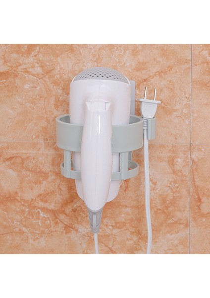 No.1 Tarzı Saç Kurutma Makinesi Saklama 4 Renkli Askılı Stand Abs Duvara Monte Plastik Alan Tasarrufu Raf Banyo Düzenleyici Kanca (Yurt Dışından) fırsatları