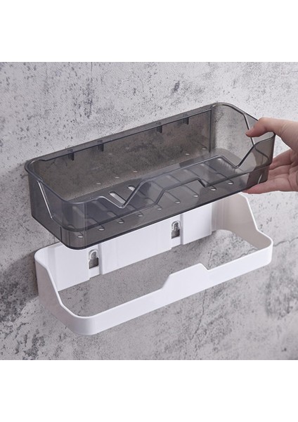 Bir Stil Şampuan Raf Tutucu Duş Rafları Duvara Monte Mutfak Saklama Sepeti Kozmetik Rafı Ev Düzenleyici Banyo Aksesuarları (Yurt Dışından)