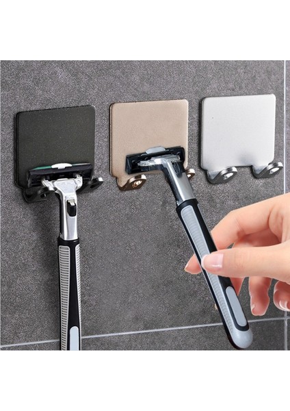Baysilver 3 Adet Stil Pcs Deliksiz Tıraş Bıçağı Tutucu Erkek Tıraş Makinesi Saklama Askı Duvar Rafı Banyo Tıraş Bıçağı Rafı Duvar Mutfak Aksesuarları (Yurt Dışından)