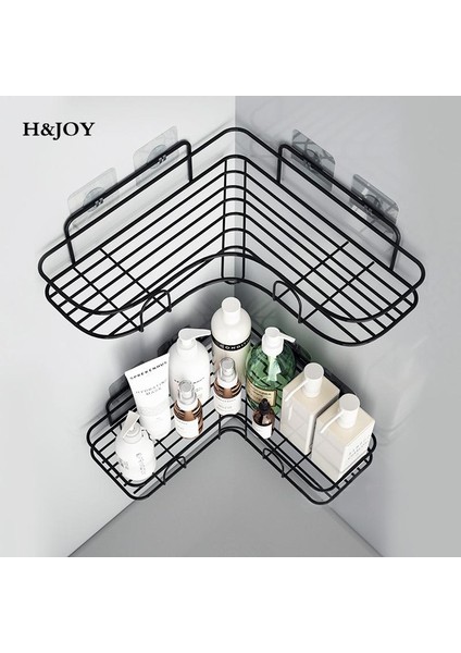 Beyaz 1 Stil Köşe Çerçeveli Demir Banyo Rafı Organizatör Raflar Duş Sepeti Depolama Rafı Şampuan Tutucu Banyo Aksesuarları Için H&joy (Yurt Dışından) fiyatları