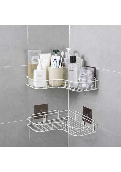 Beyaz 1 Stil Köşe Çerçeveli Demir Banyo Rafı Organizatör Raflar Duş Sepeti Depolama Rafı Şampuan Tutucu Banyo Aksesuarları Için H&joy (Yurt Dışından) indirimleri