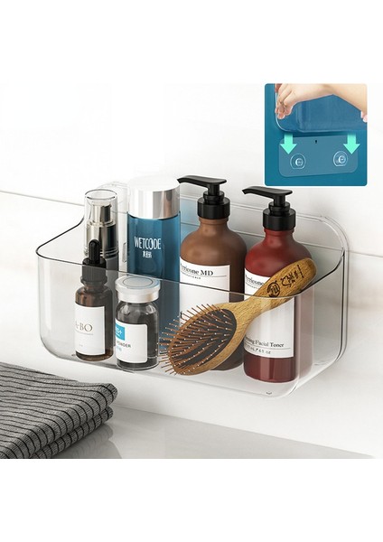 Stil-4 Stili Banyo Velcro Rafı Duvar Mutfak Banyo Emme Duvar Depolama Kutusu Ücretsiz Delme Rafı (Yurt Dışından) fiyatları