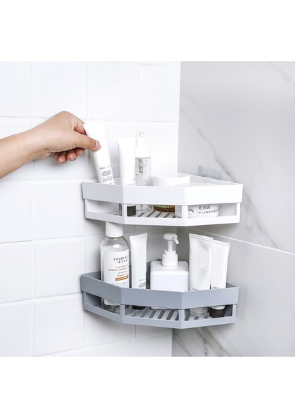 No.1 Tarzı Banyo Köşe Rafları Şampuan Tutucu Mutfak Depolama Rafı Dağınıklığı Duş Organizatörü Duvar Tutucu Ev Aksesuarları (Yurt Dışından)
