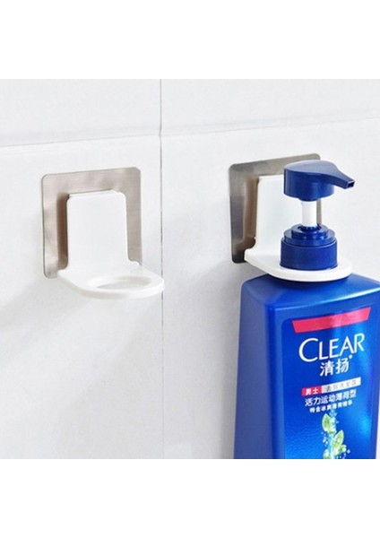 Altın Tarzı Duş Jeli Şişe Tutucu Organizer Emici Kupa Raf Vücut Sütü Şampuan Duvar Montaj Standı Temizleyici Sıvı Banyo Aksesuarları (Yurt Dışından)