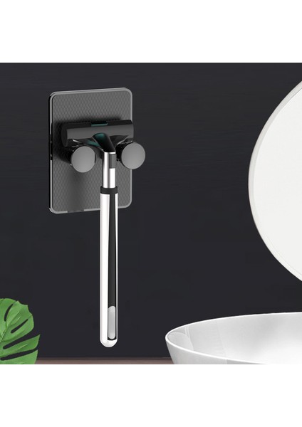 1 Adet Siyah Stil Gosterildigi Gibi Deliksiz Depolama Rafı Asma Tutucu Duş Paslanmaz Çelik Banyo Duvara Tıraş Makinesi Raf Askı Mutfak Yapışkan Depolama Kanca (Yurt Dışından) fırsatları