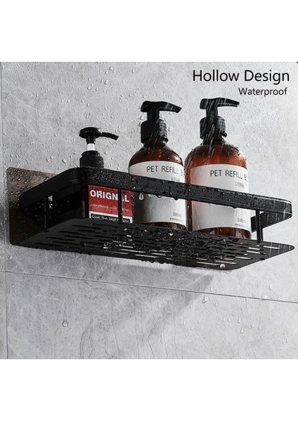 Standart Gümüş Takım Stili Duş Rafı Sabun Kutusu Banyo Aksesuarları Organizatörü Tuvalet Rangement - Matkap Gerektirmeyen Köşe Rafı Tuvalet Rafları Banyo Depolama Rafı Tutucu (Yurt Dışından) fırsatları
