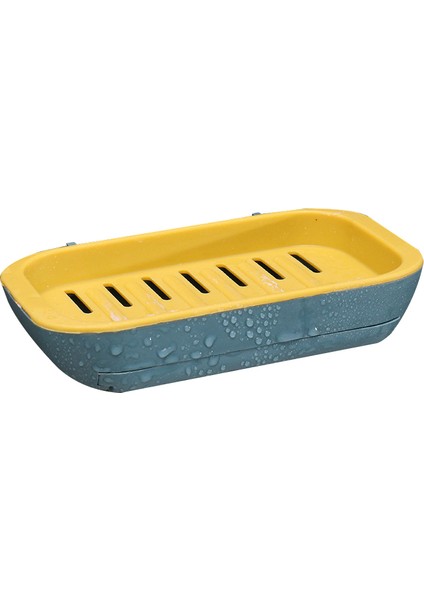 No.1 Tarzı 1 Adet Kendinden Yapışkanlı Sabun Rafı Duvara Monte Çift Katlı Sabun Tutucu Sabun Sünger Tabak Banyo Aksesuarları Sabunluk Araçları Cocina (Yurt Dışından)