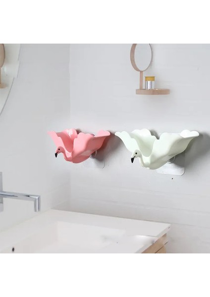Beyaz Stil Alevli Sis Kutusu Sabunluk Banyo Duş Sabun Tutucu Sünger Saklama Tepsisi Banyo Malzemeleri Banyo Aleti (Yurt Dışından) fırsatları