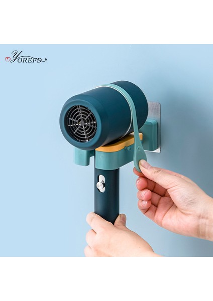 Turuncu Tarzı Duvara Monte Saç Kurutma Makinesi Tutucu Kaymaz Banyo Saç Kurutma Makinesi Rafı Saç Kurutma Makinesi Kablosu Tutucu Banyo Düzenleyici (Yurt Dışından)