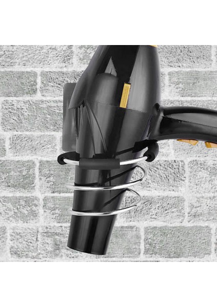 Gümüş Tarzı Saç Kurutma Makinesi Tutucu Üfleyici Organizer Yapışkan Duvara Monte Edilebilir Paslanmaz Çelik Raf Stand Banyo Organizer (Yurt Dışından) indirimleri