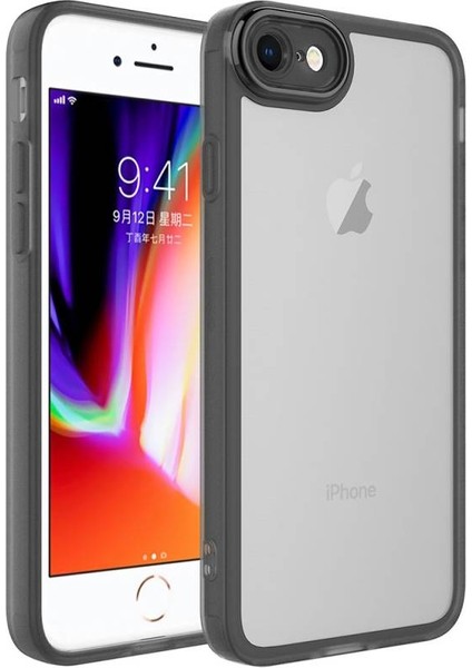 iPhone Se 2020 Kılıf Kamera Korumalı Transparan Post Kapak