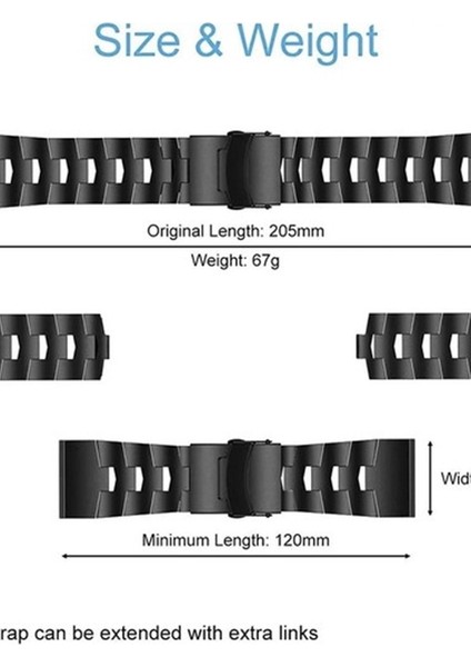 Garmin Quatix 6 (22MM) Titanyum Alaşımlı Kordon modelleri