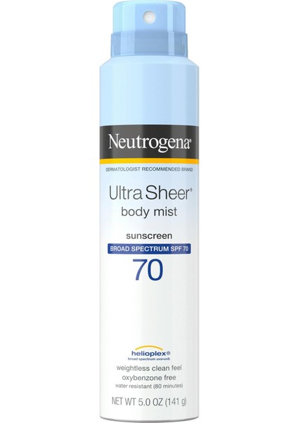 Ultra Sheer Spf70 Güneş Spreyi 141gr