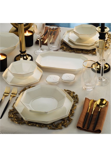 Galia Gold 12 Kişilik 54 Parça Yemek Takımı