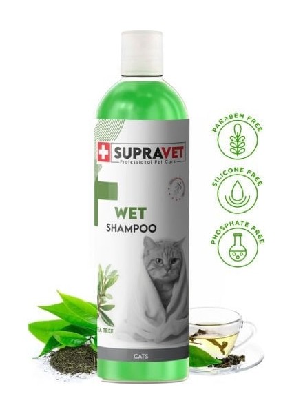 Supravet Shampoo Çay Ağacı Özlü Kedi Şampuanı 200 ml