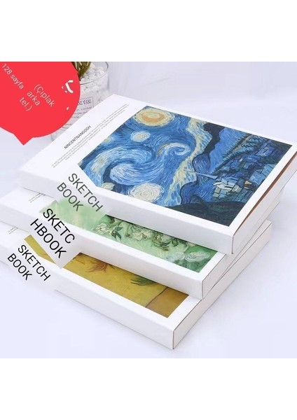 Çizim Kitabı Boş Yüksek Değerli Eskiz Defteri Düz Öğrenci Çizim Kitabı Boş Grafiti El Boyaması Kitap (Yurt Dışından)
