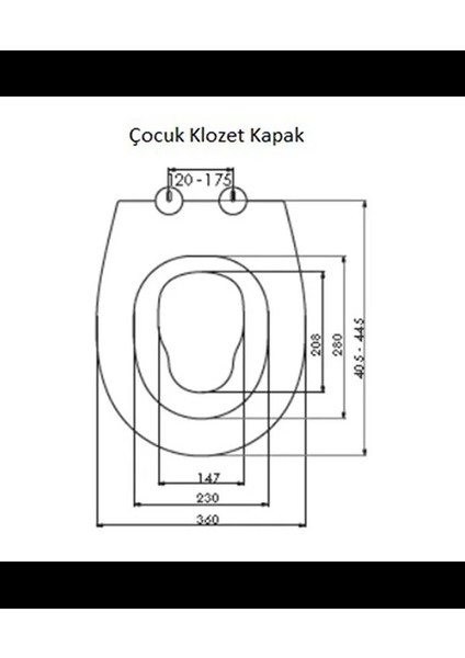 Eca Serel 2'li Çocuk Yavaş Kapanan Tak-Çıkar Klozet Kapağı