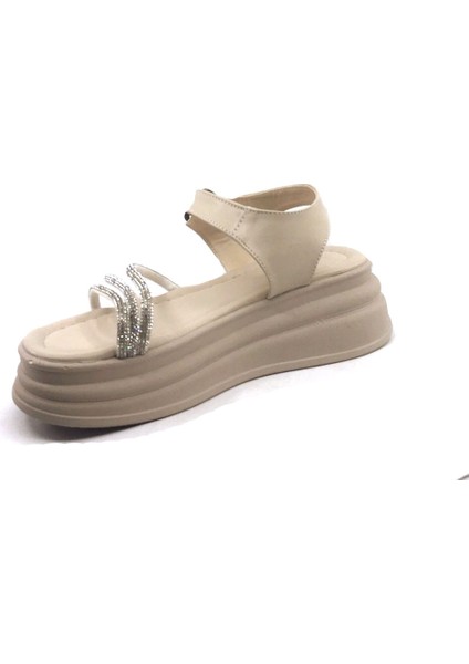 cc 318 Ten Taşlı Bayan Sandalet Ayakkabı modelleri