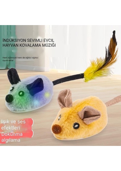 Kendi Kendini Uyaran ve Can Sıkıntısını Gideren Kedi Oyuncağı, Simüle Edilmiş Ses Peluşu, Akıllı Kedi Alay Çubuğu, Otomatik Kedi Alay Eseri, Elektrikli Fare (Yurt Dışından) modelleri