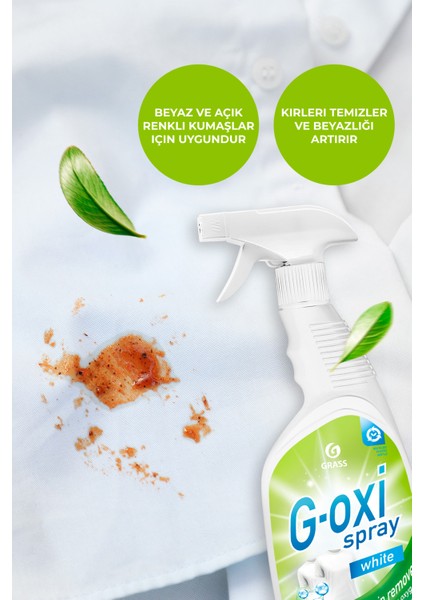 G-Oxi Spray Leke Çıkarıcı ve Beyazlatıcı (600 Ml)