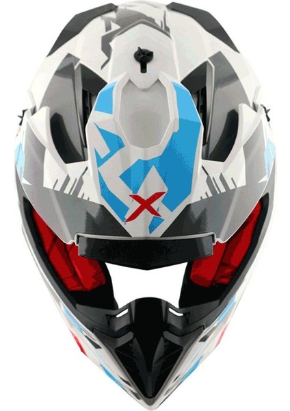 X-Cross X1 Helmet White Red