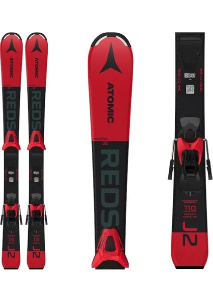 Redster J2+C5 Çoçuk Kayak Kırmızı