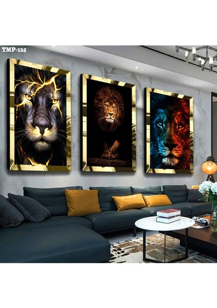 Aslan Gold Pleksili Mdf Tablo